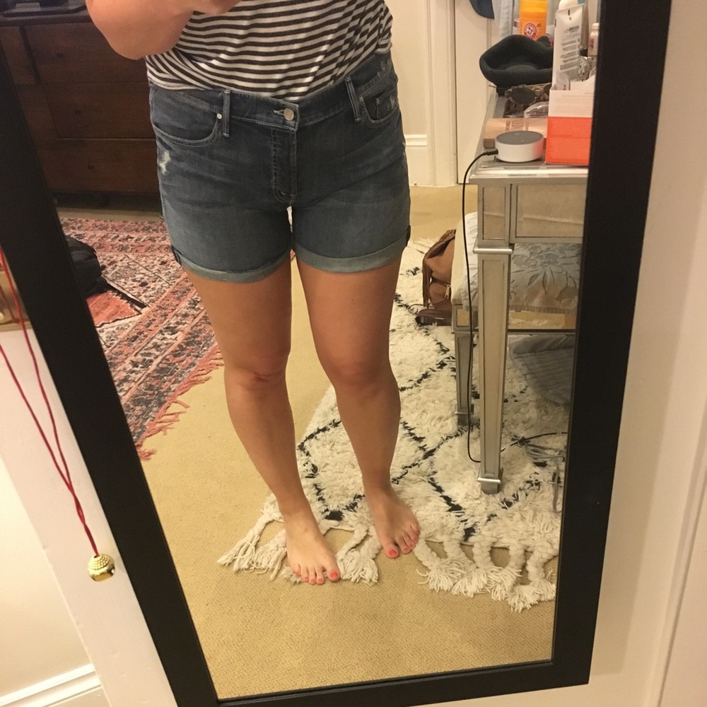 Mother denim shorts WORN ONCE!